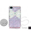 Stripe Ribbon 3D Bling Swarovski Crystal iPhone 15 Case iPhone 15 Pro and iPhone 15 Pro MAX Case