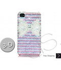 Stripe Ribbon 3D Bling Swarovski Crystal iPhone 16 Case iPhone 16 Pro and iPhone 16 Pro MAX Case