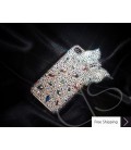 Ribbon 3D Crystallized Swarovski Phone Case - White