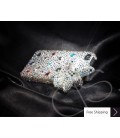 Ribbon 3D Crystallized Swarovski Phone Case - White