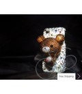 Bear 3D Crystallized Swarovski Phone Case - White