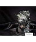 Gradation Bear 3D Crystallized Swarovski Phone Case - Black