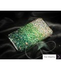 Gradation Crystallized Swarovski Phone Case - Green