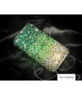 Gradation Crystallized Swarovski Phone Case - Green