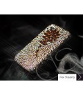 Diamond Flower Crystallized Swarovski Phone Case - Gold