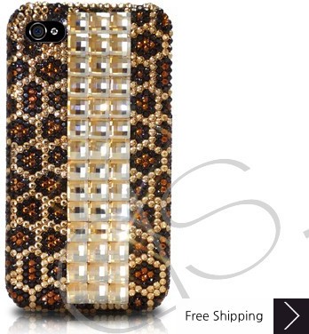 Cubical Leopardo Crystallized Swarovski Phone Case
