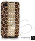 Cubical Leopardo Bling Swarovski Crystal iPhone 14 Case iPhone 14 Pro and iPhone 14 Pro MAX Case