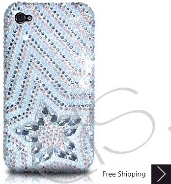 Multi Stars Crystallized Swarovski Phone Case - Silver