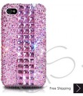 Cubical Pink Lady Bling Swarovski Crystal iPhone 14 Case iPhone 14 Pro and iPhone 14 Pro MAX Case