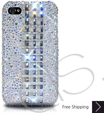 Cubical Alloy Crystallized Swarovski Phone Case