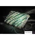 Zebra Wave Crystallized Swarovski Phone Case - Green