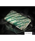 Zebra Wave Crystallized Swarovski Phone Case - Green