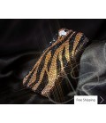 Zebra Crystallized Swarovski Phone Case - Gold