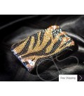 Zebra Crystallized Swarovski Phone Case - Gold