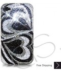 Duo Hearts Bling Swarovski Crystal iPhone 16 Case iPhone 16 Pro and iPhone 16 Pro MAX Case