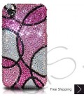Semicircle Bling Swarovski Crystal iPhone 16 Case iPhone 16 Pro and iPhone 16 Pro MAX Case