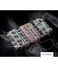 Stripe Print Crystallized Swarovski Phone Case
