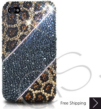 Leopardo Print Crystallized Swarovski Phone Case