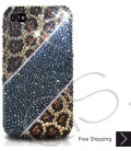 Leopardo Print Bling Swarovski Crystal iPhone 14 Case iPhone 14 Pro and iPhone 14 Pro MAX Case