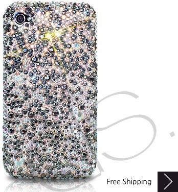 Scatter Crystallized Swarovski Phone Case - Black