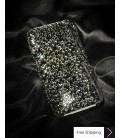 Organize Crystallized Swarovski Phone Case - Silver & Black