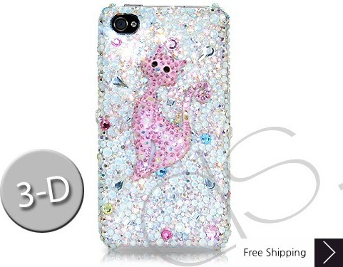 Catty 3D Crystallized Swarovski Phone Case