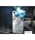 Ribbon 3D Crystallized Swarovski Phone Case - Blue