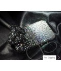 Ribbon Gradation 3D Black Crystallized Swarovski Phone Case