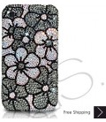 Blossom Crystallized Swarovski Phone Case - Black