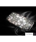 Blossom Crystallized Swarovski Phone Case - Black