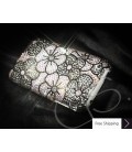 Blossom Crystallized Swarovski Phone Case - Black