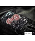 Ribbon Crystallized Swarovski Phone Case - Black