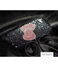 Ribbon Crystallized Swarovski Phone Case - Black