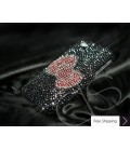 Ribbon Crystallized Swarovski Phone Case - Black