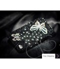 Butterfly Crystallized Swarovski Phone Case - Black