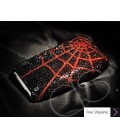 Spider Web Crystallized Swarovski Phone Case - Red