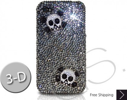 Two Skulls 3D Crystallized Swarovski Phone Case