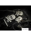 Three Skulls Crystallized Swarovski Phone Case