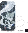Smoking Skull Bling Swarovski Crystal iPhone 16 Case iPhone 16 Pro and iPhone 16 Pro MAX Case