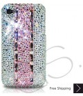 Stitching Pink Bling Swarovski Crystal iPhone 14 Case iPhone 14 Pro and iPhone 14 Pro MAX Case