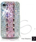 Stitching Pink Bling Swarovski Crystal iPhone 16 Case iPhone 16 Pro and iPhone 16 Pro MAX Case