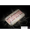 Stitching Pink Crystallized Swarovski Phone Case