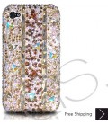 Stitching Gold Crystallized Swarovski Phone Case