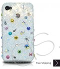 Drops Scatter Bling Swarovski Crystal iPhone 14 Case iPhone 14 Pro and iPhone 14 Pro MAX Case