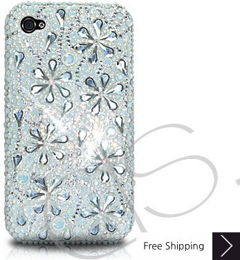 Petal Drops Crystallized Swarovski Phone Case - White