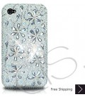 Petal Drops Crystallized Swarovski Phone Case - White