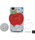 Apple 3D Bling Swarovski Crystal iPhone 15 Case iPhone 15 Pro and iPhone 15 Pro MAX Case