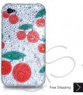 Cherries Bling Swarovski Crystal iPhone 14 Case iPhone 14 Pro and iPhone 14 Pro MAX Case