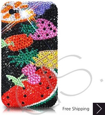 Fruit on Hands Crystallized Swarovski Phone Case