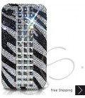Cubical Zebra Bling Swarovski Crystal iPhone 16 Case iPhone 16 Pro and iPhone 16 Pro MAX Case